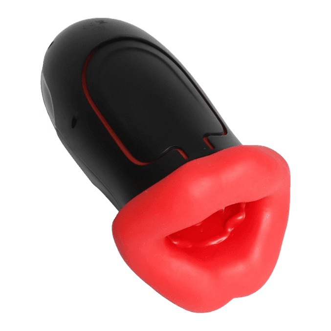 Lips Handheld Stroker — angled front, view 1